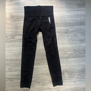 Gymshark Black Énergie Yoga Run Pilates Active Workout Exercise Leggings Size XS